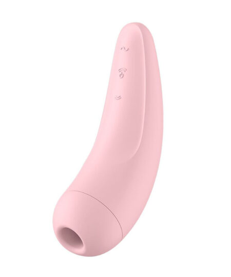 Satisfyer App Enabled Curvy 2 Plus Clitoral Massager Pink Clitoral Vibrators and Stimulators