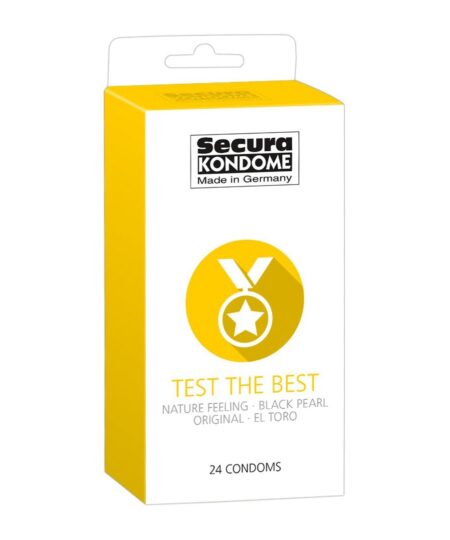 Secura Kondome Test The Best Mixed x24 Condoms Stimulating, Ribbed, Warming