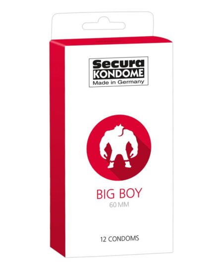 Secura Kondome Big Boy 60MM x12 Condoms Large and X-Large