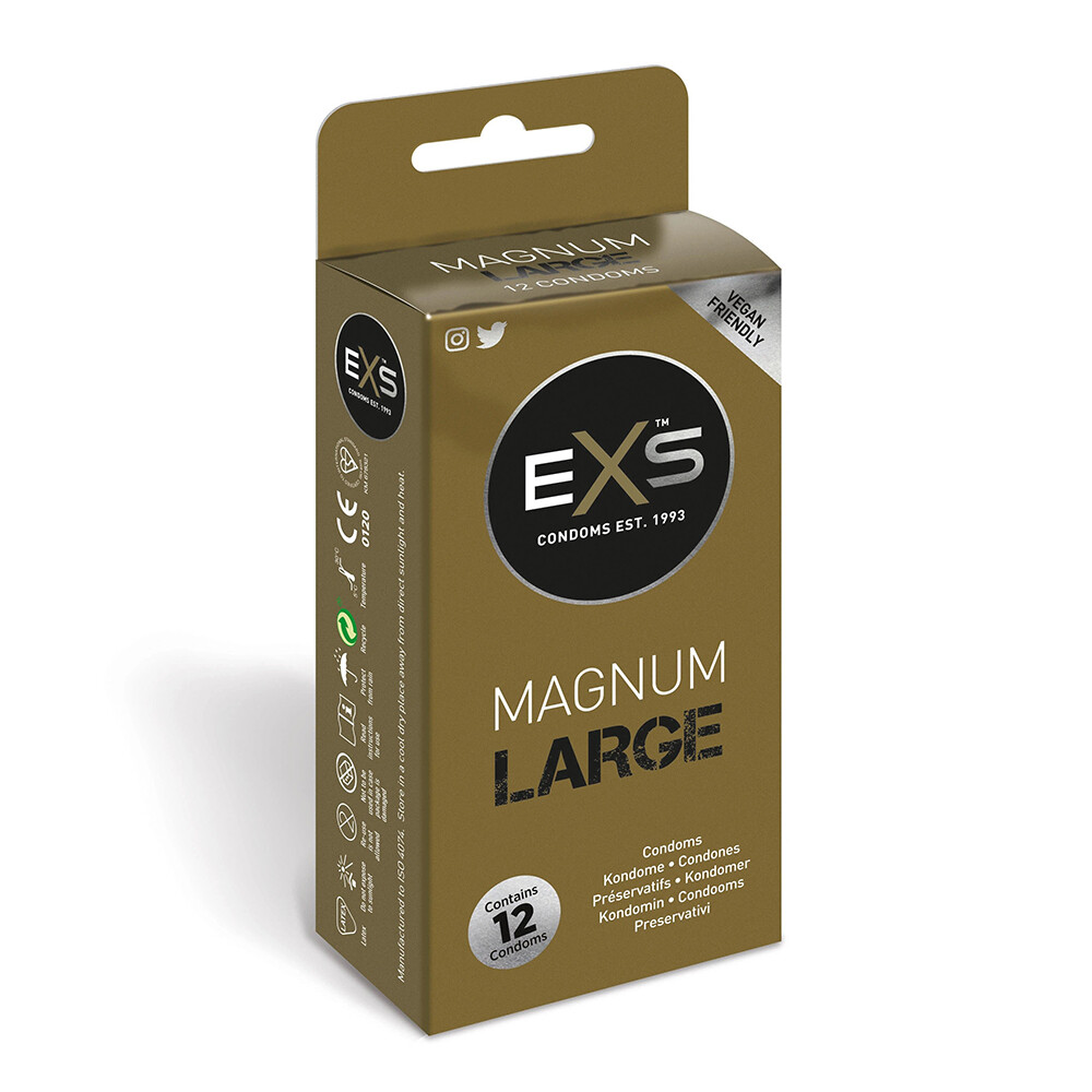 EXS Magnum Large Condoms 12 Pack Large and X-Large