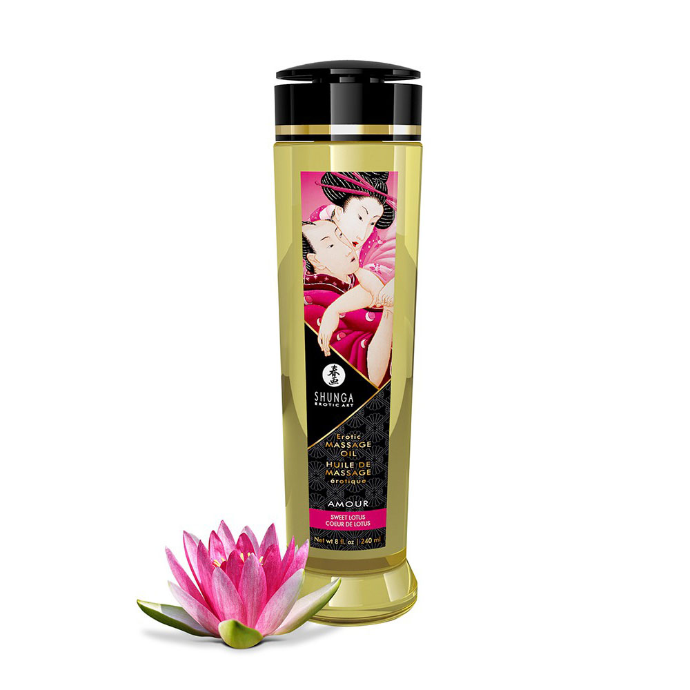 Shunga Massage Oil Amour Sweet Lotus 240ml Bath and Massage