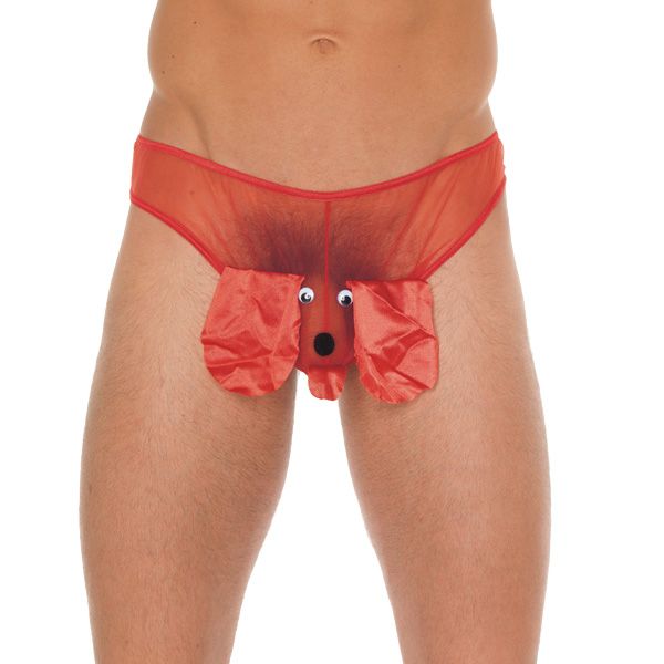 Mens Red Animal Pouch Male