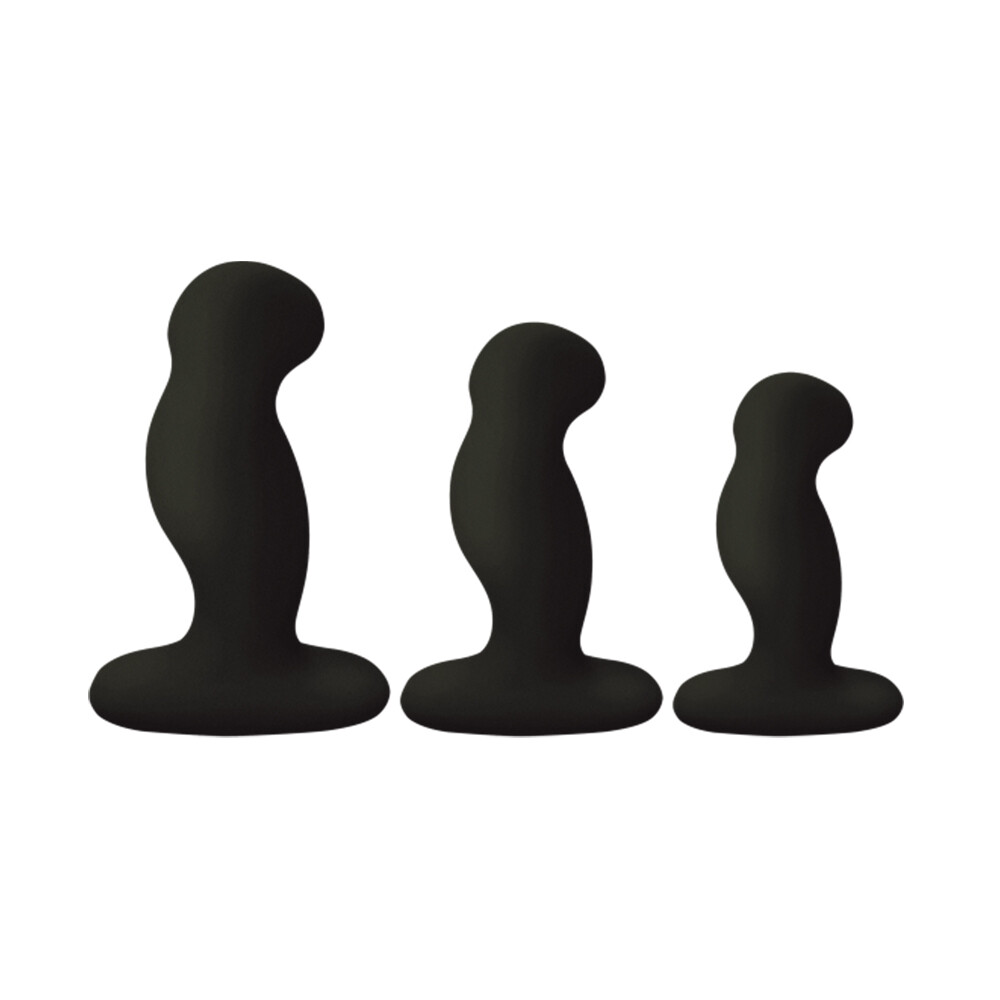 Nexus G Play Trio Vibrating Prostate Massagers Black Butt Plug Kits