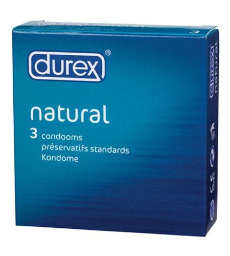Natural x 3 Condoms Natural and Regular
