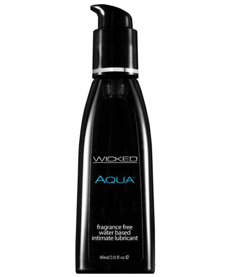 Wicked Aqua Fragrance Free Waterbase Lubricant 60mls Lubricants and Oils