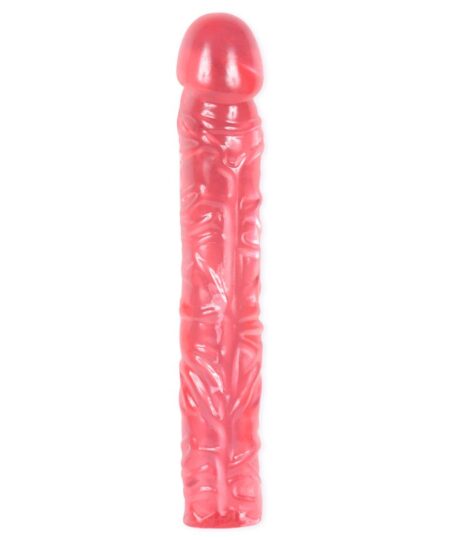 Classic 10 Inch Pink Jelly Dong Penis Dildo