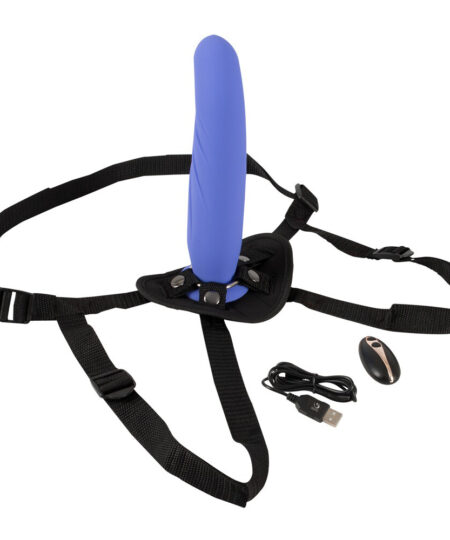 Remote Controlled Vibrating Strap On Purple Vibrating Strap Ons