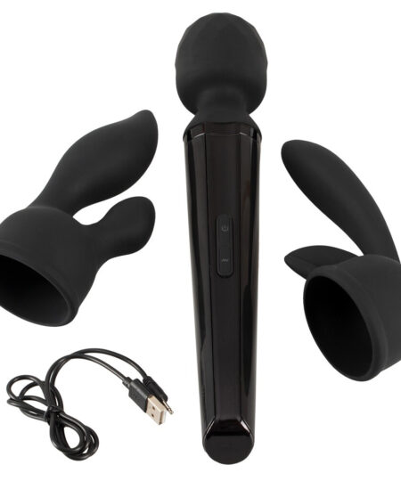 Super Strong Wand Vibrator With 2 Attachments Wand Massagers and Attachments