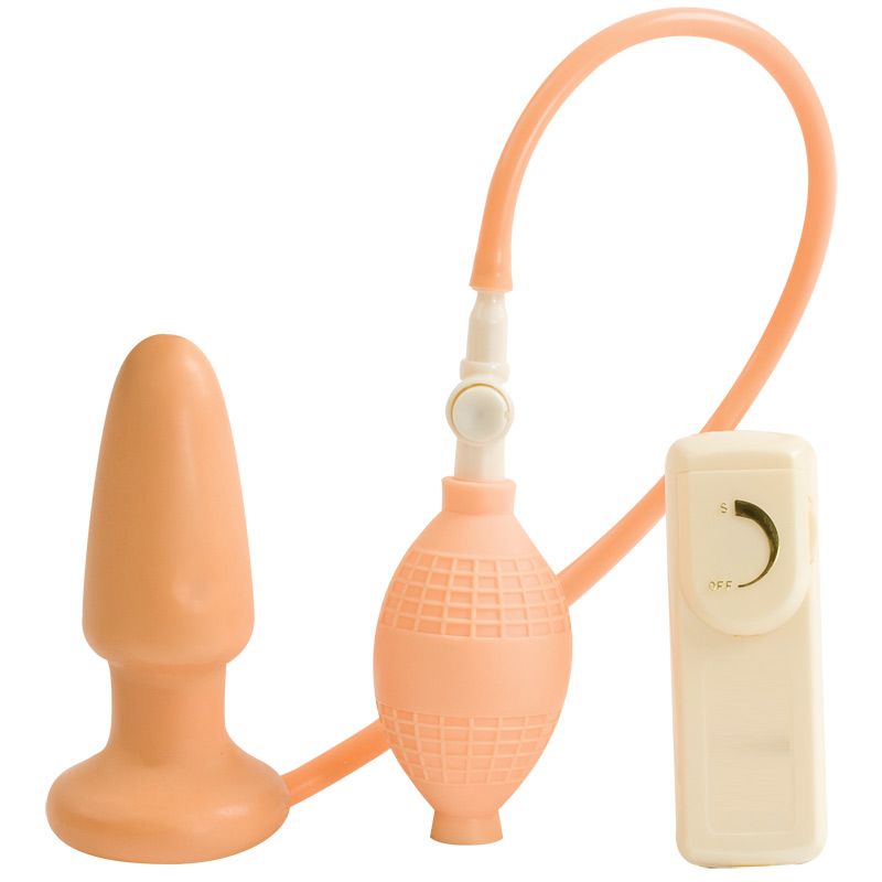 Inflatable Vibrating Flesh Butt Plug Vibrating Buttplug