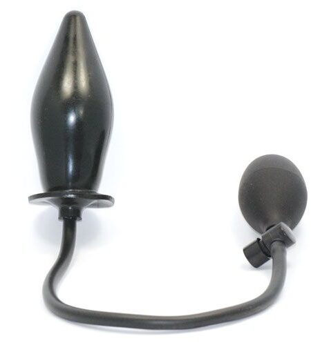 Pump N  Play Black Inflatable Butt Plug Anal Inflatables