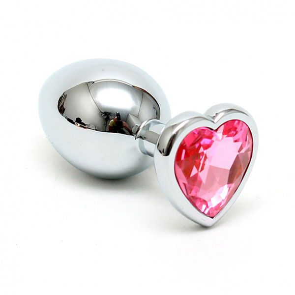 Small Butt Plug With Heart Shaped Crystal Jewel Butt Plugs