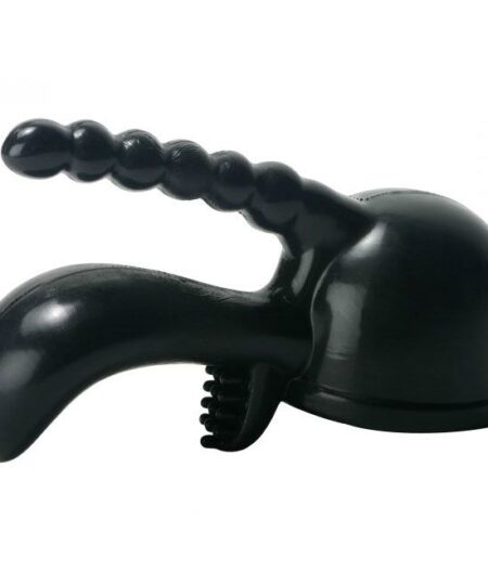 Triple Pleaser Wand Attachment Black Wand Massagers and Attachments
