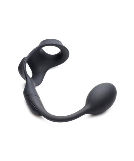 Alpha Pro 10X P Bomb Cock and Ball Ring With Anal Plug Tail Butt Plugs