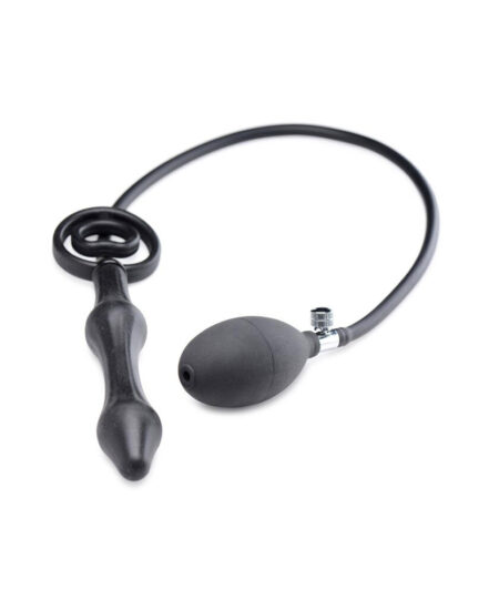 Master Series Devils Rattle Inflatable Anal Plug With Cock Ring Anal Inflatables