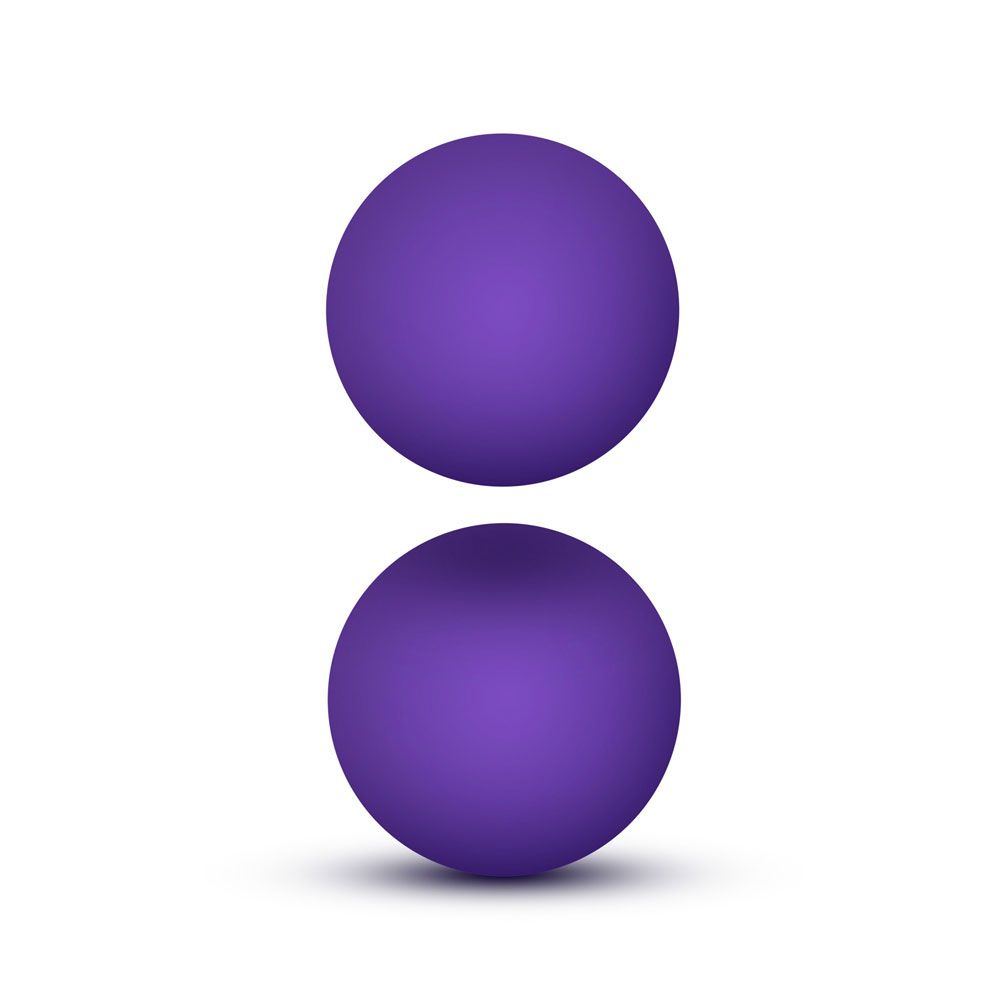 Luxe Purple Double O Kegel Balls Weighted 0.8 Ounce Kegel Exercise