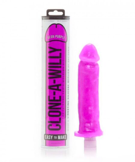 Clone A Willy Neon Purple Silicone Vibrator Mould your own kits