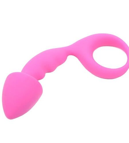 Pink Silicone Curved Comfort Butt Plug Butt Plugs