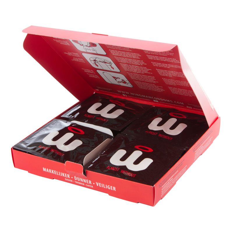 Wingman Condoms Almost Without 12 Pack Natural and Regular
