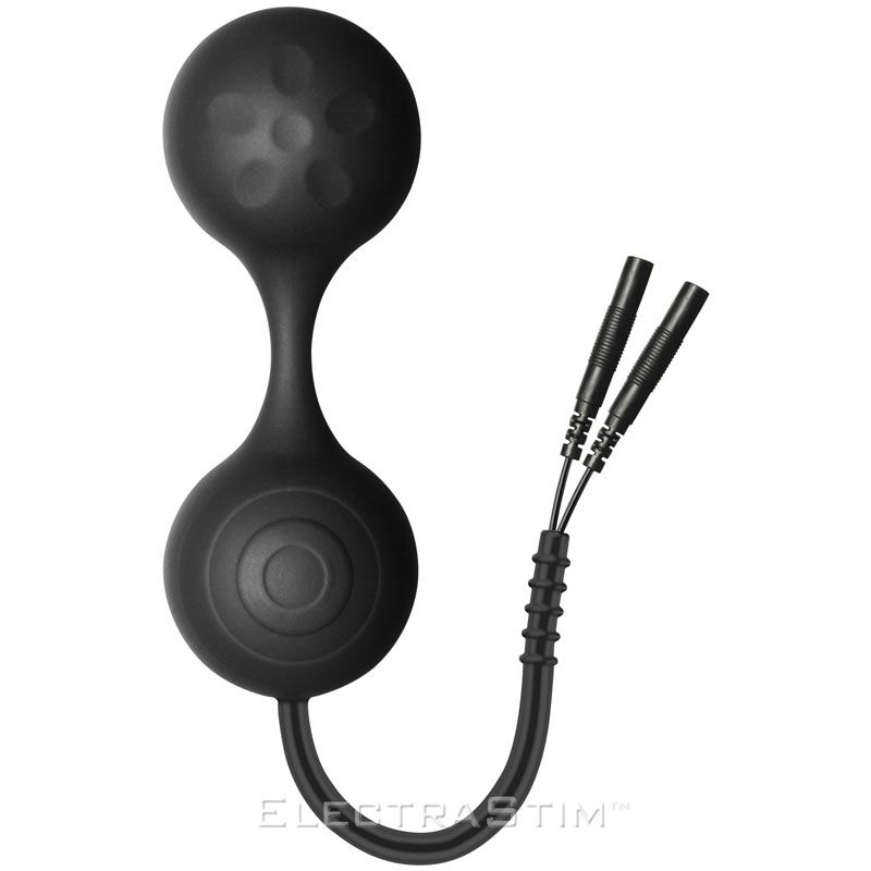 ElectraStim Silicone Noir Lula Electro Jiggle Kegel Balls Electro Sex Stimulation