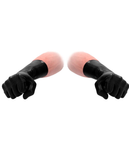 Fist It Black Latex Short Gloves Prostate Massagers