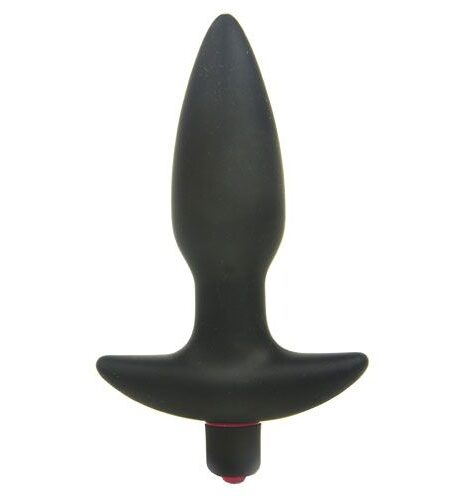 Silicone Butt Plug With Vibrating Bullet Vibrating Buttplug