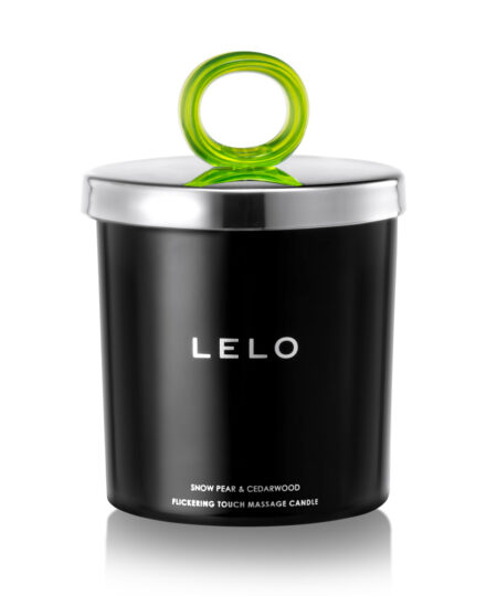Lelo Snow Pear And Cedarwood Flickering Touch Massage Candle Bath and Massage