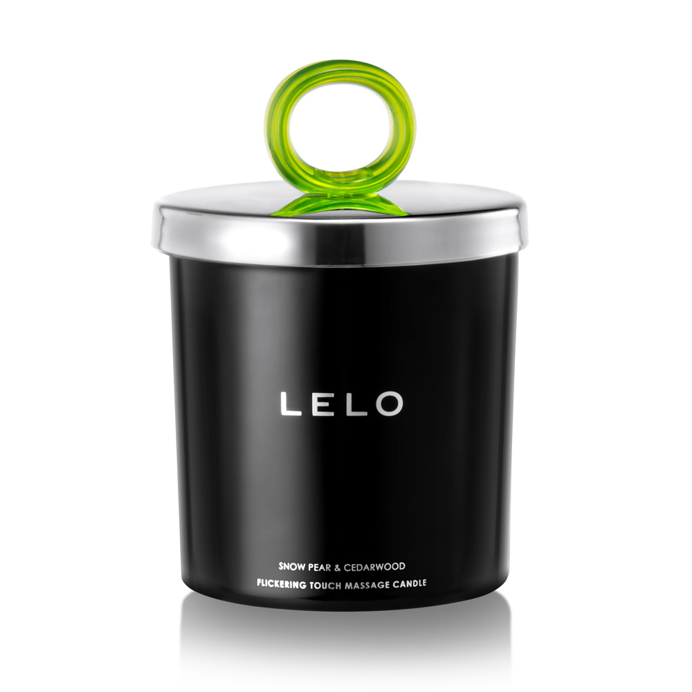 Lelo Snow Pear And Cedarwood Flickering Touch Massage Candle Bath and Massage