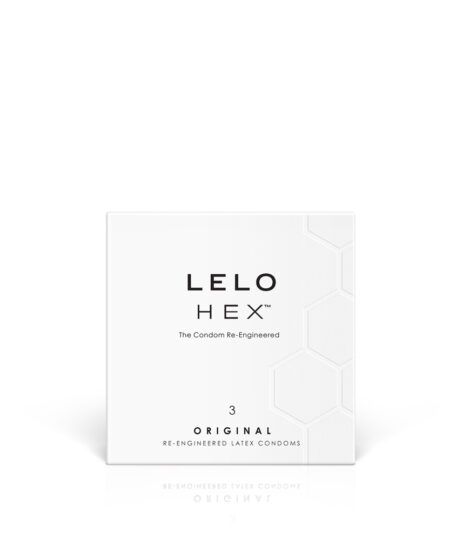 Lelo Hex Original Condoms 3 Pack Natural and Regular