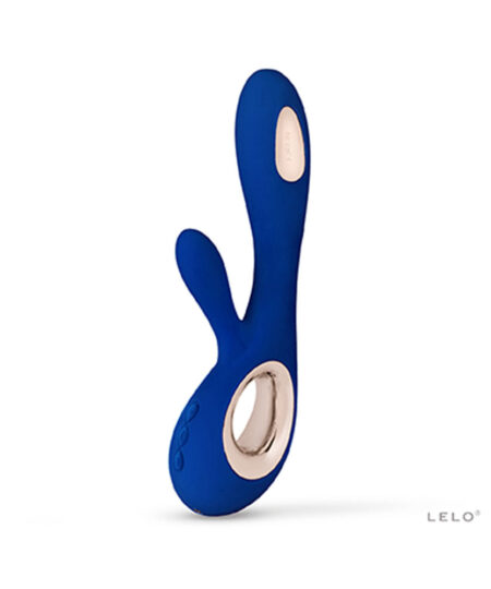 Lelo Soraya Wave Midnight Blue Dual Rechargeable Vibrator Vibrators With Clit Stims