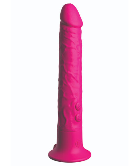 Vibrating Suction Cup Wall Banger Pink Penis Dildo