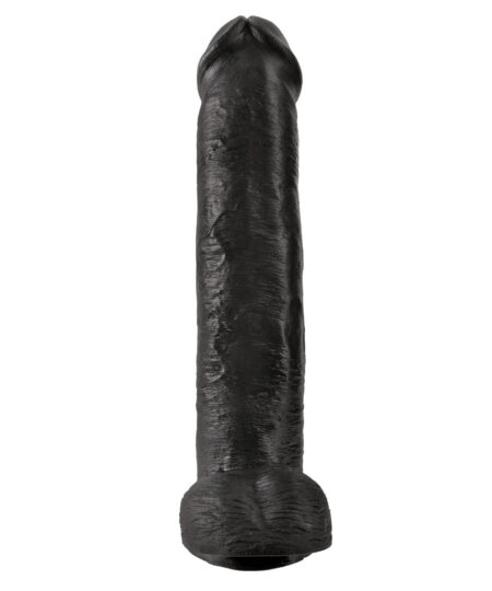 King Cock 15 Inch Cock with Balls Black Other Dildos
