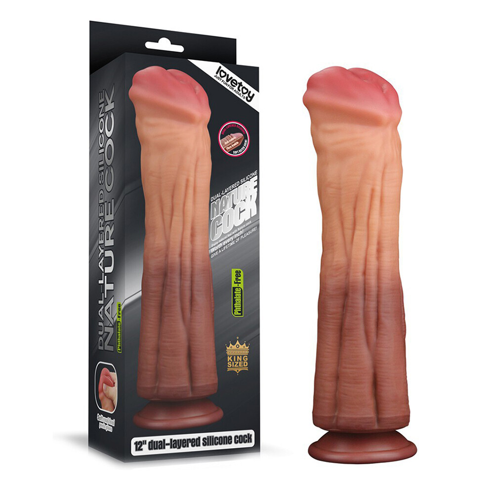 Lovetoy 12 Inch Dual Layered Silicone Horse Cock Other Dildos