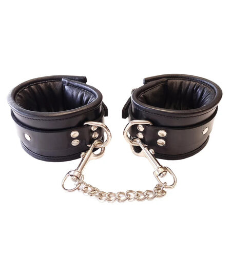 Rouge Garments Wrist Cuffs Padded Black Handcuffs