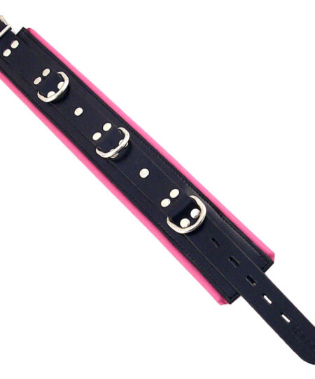 Rouge Garments Black And Pink Padded Collar Collars