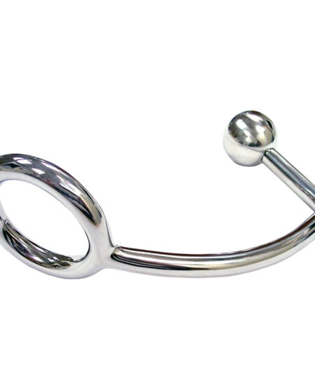 Rouge Stainless Steel Cock Ring With Anal Probe Anal Probes