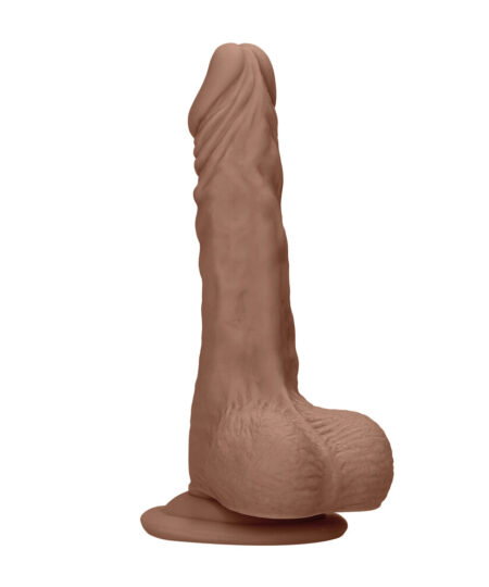 RealRock 7 Inch Dong With Testicles Flesh Tan Realistic Dildos