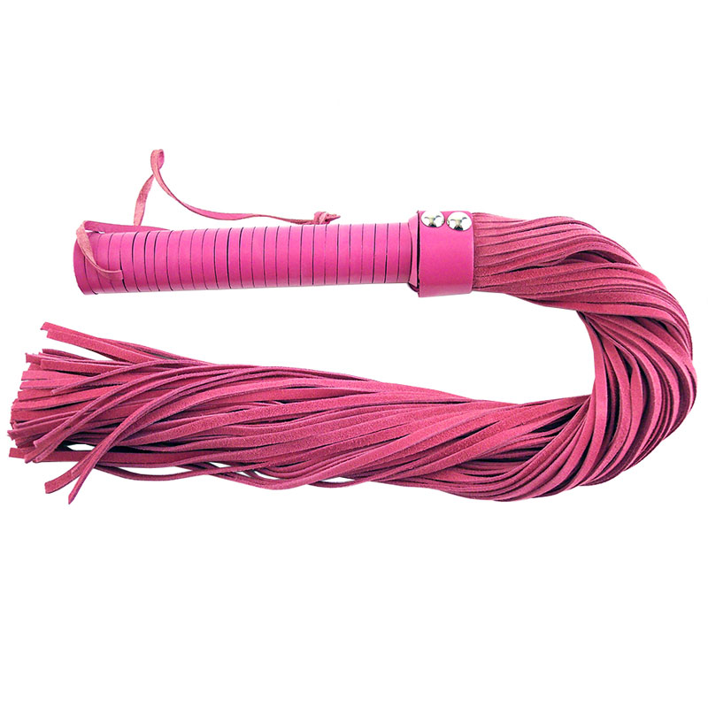 Rouge Garments Pink Suede Flogger Whips