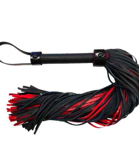 Rouge Garments Leather Croc Print Flogger Whips