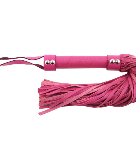 Rouge Garments Pink Leather Flogger Whips
