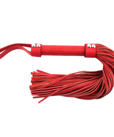 Rouge Garments Red Leather Flogger Whips