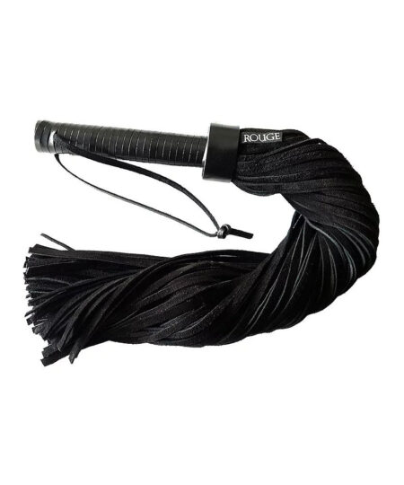Rouge Leather Handle Suede Flogger Whips