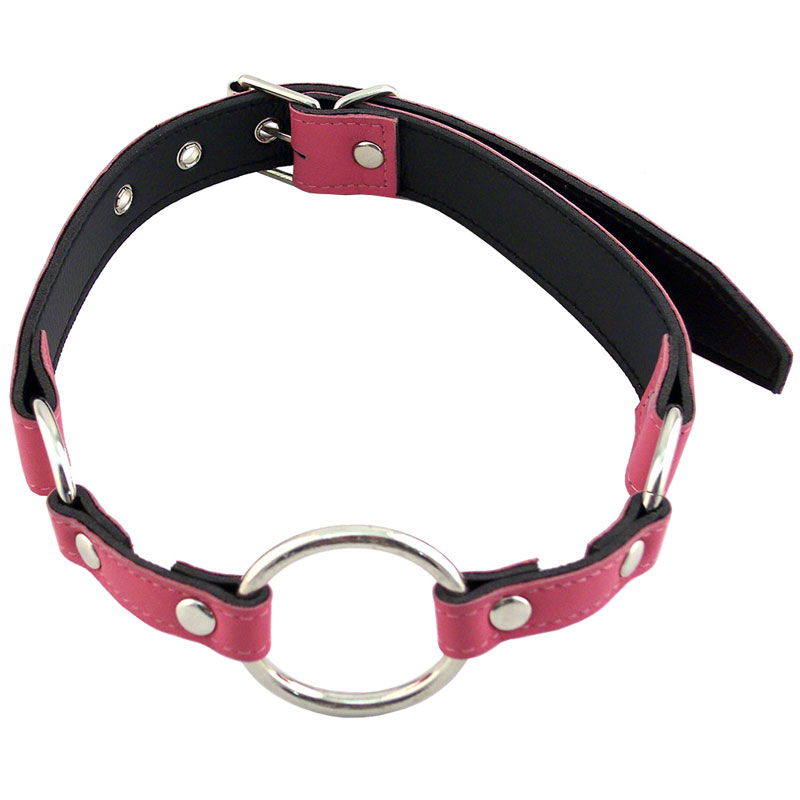 Rouge Garments O Ring Gag Pink Gags and Bits