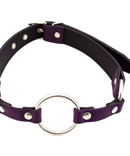 Rouge Garments O Ring Gag Purple Gags and Bits