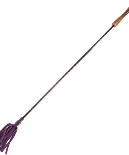 Rouge Garments Riding Crop With Wooden Handle Purple Whips
