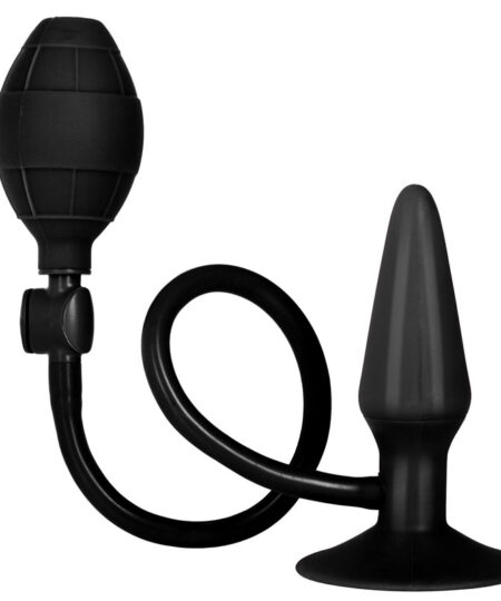 Black Booty Call Pumper Silicone Inflatable Small Anal Plug Anal Inflatables