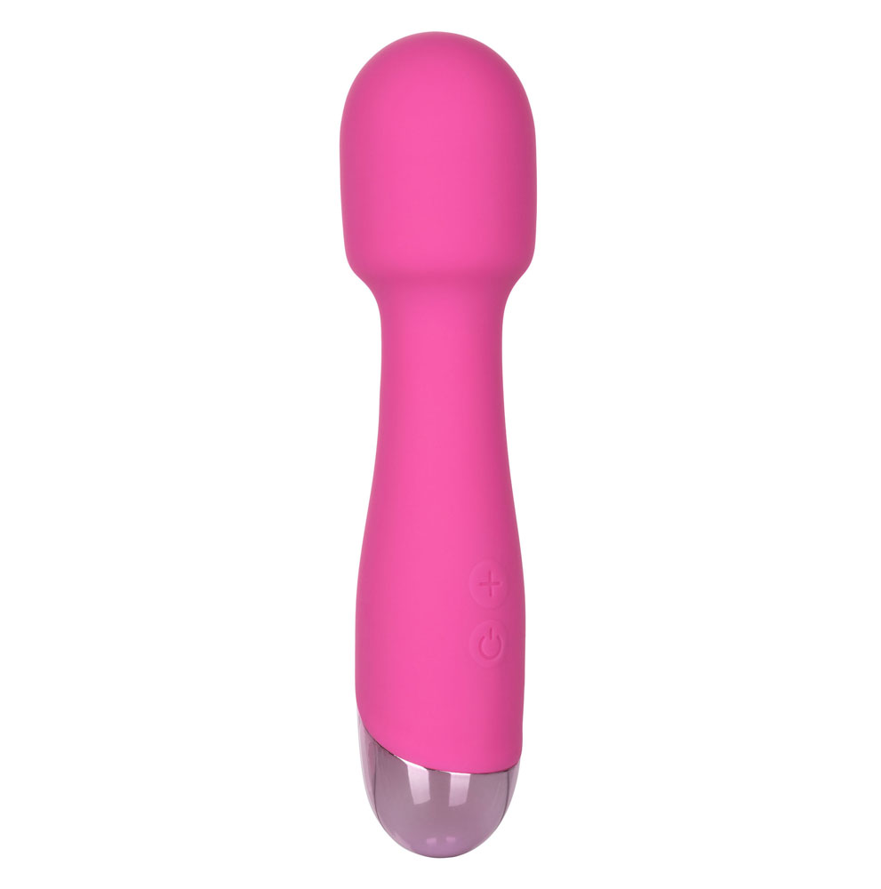 Pink Rechargeable Mini Miracle Massager Wand Massagers and Attachments
