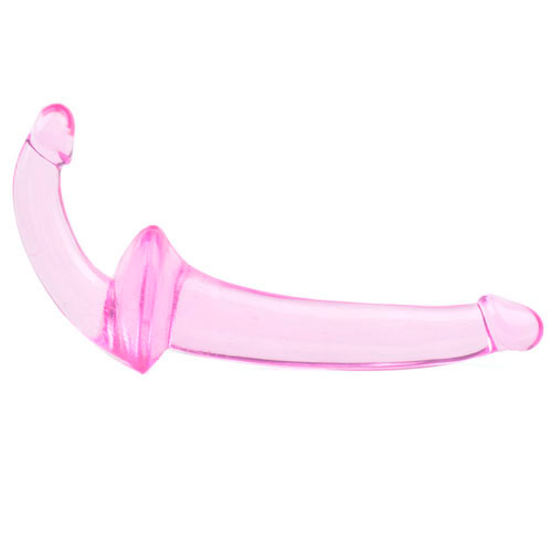 Double Fun Pink Strapless Strap On Dildo Strapless Strap Ons