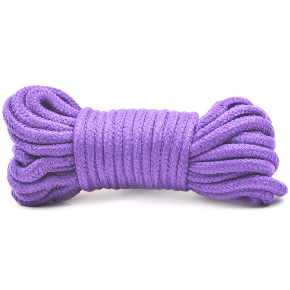 10 Metres Cotton Bondage Rope Purple Restraints