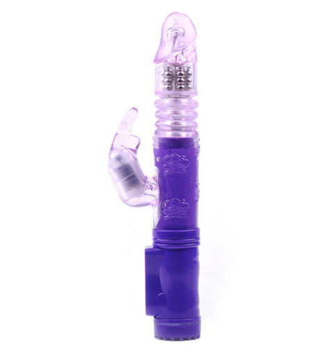 Rabbit Vibrator With Thrusting Motion Purple Bunny Vibrators