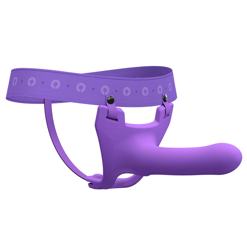 Zoro Silicone Strap on System With Waistbands Purple 5.5 Inch Strap on Dildo
